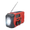 Radio d'urgence Denver Lithium 2000mAh FM/AM Solaire et Manivelle Rouge/Noir SCR-2010