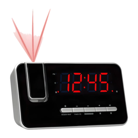 Radio-réveil Denver FM LED 1,2 pouce Noir CRP-618