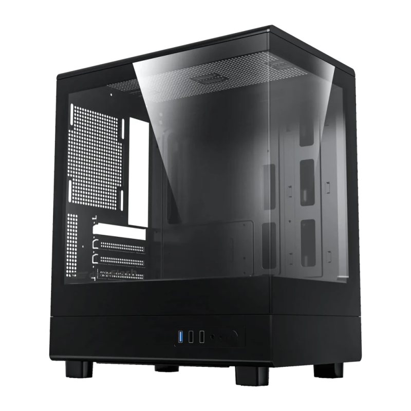 Boîtier PC Darkflash Mini Tower Verre Trempé M-ATX / Mini-ITX Noir DB330M
