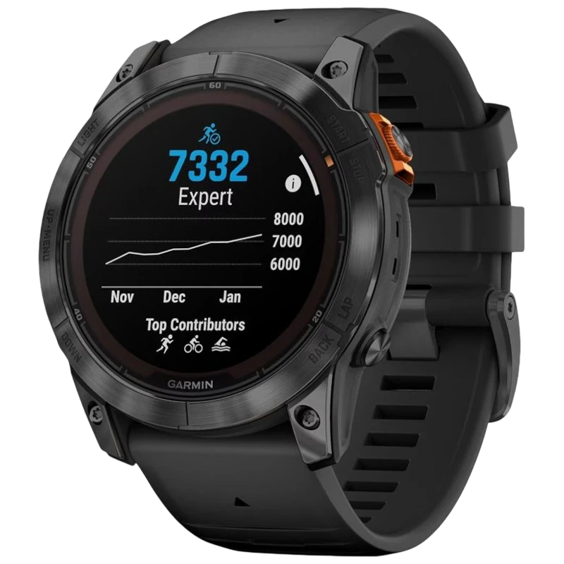 Garmin Fenix 7X Pro 51 mm Solar Gris 1,4 pouces MIP GPS NFC 37 jours 10ATM Smartwatch