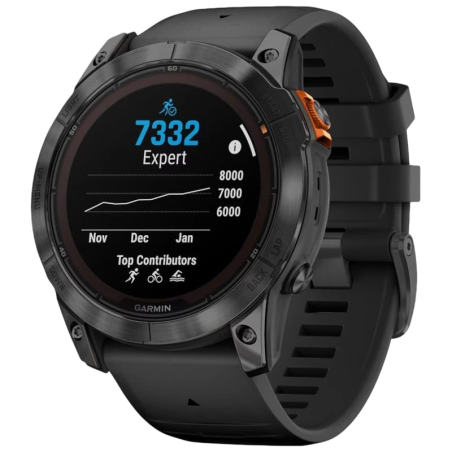 Garmin Fenix 7X Pro 51 mm Solar Gris 1,4 pouces MIP GPS NFC 37 jours 10ATM Smartwatch