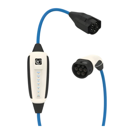 Chargeur Voiture Électrique NRGkick Mobile Wallbox 16A Pure Blanc 11kW Triphasé Type 2 5m