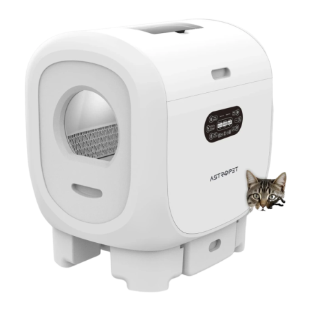 Litière Autonettoyante Astropet Jupiter Series Pro 101L Gris 5 niveaux de sécurité