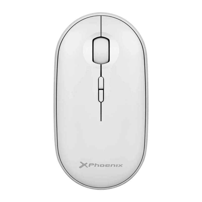 Souris sans fil Phoenix Technologies Rebble Blanc Silencieuse Ambidextre