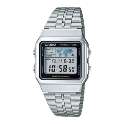 Casio A500WA-1DF Vintage Chronomètre Alarme Calendrier Batterie 3 Ans