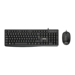 Combo Clavier et Souris Nilox Noir QWERTY Espagnol NXKME0012