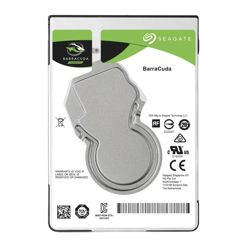 Disque dur Seagate BarraCuda 2,5 pouces 5To 5400RPM Argent ST5000LM000