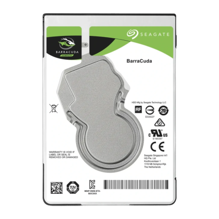 Disque dur Seagate BarraCuda 2,5 pouces 5To 5400RPM Argent ST5000LM000
