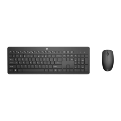 Combo Clavier et Souris HP 235 Wireless Noir Sans Fil QWERTY Espagnol