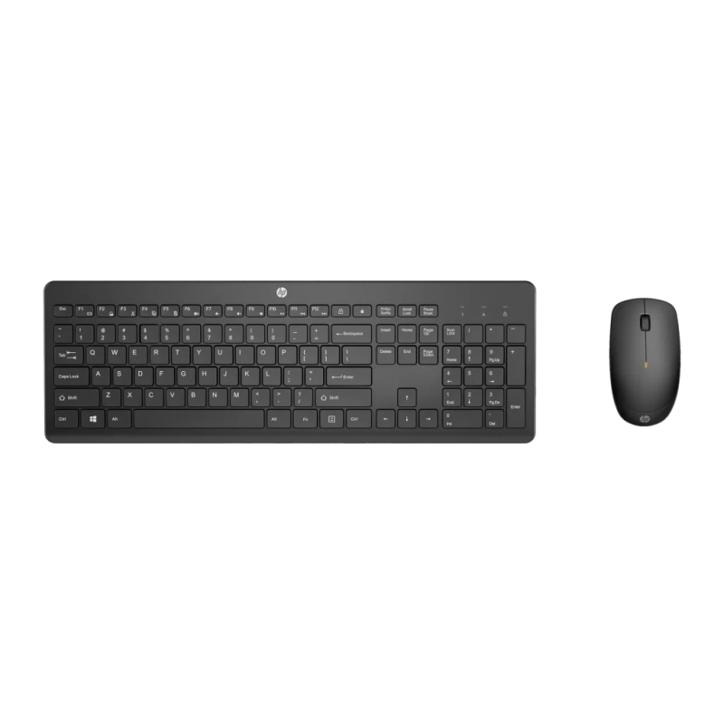 Combo Clavier et Souris HP 235 Wireless Noir Sans Fil QWERTY Espagnol