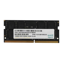 Module RAM Apacer SO-DIMM DDR4 16 Go 3200 MHz 1x16 Go Noir