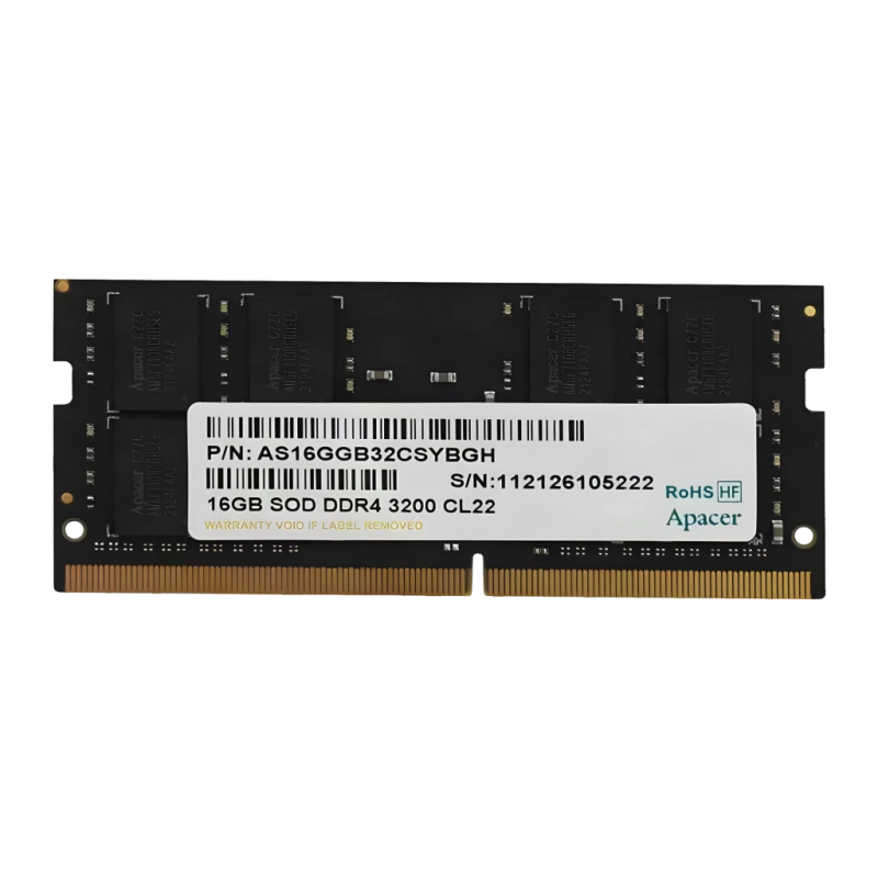 Module RAM Apacer SO-DIMM DDR4 16 Go 3200 MHz 1x16 Go Noir