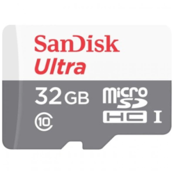 SanDisk Ultra 32GB Classe 10 Carte microSD + Adaptateur
