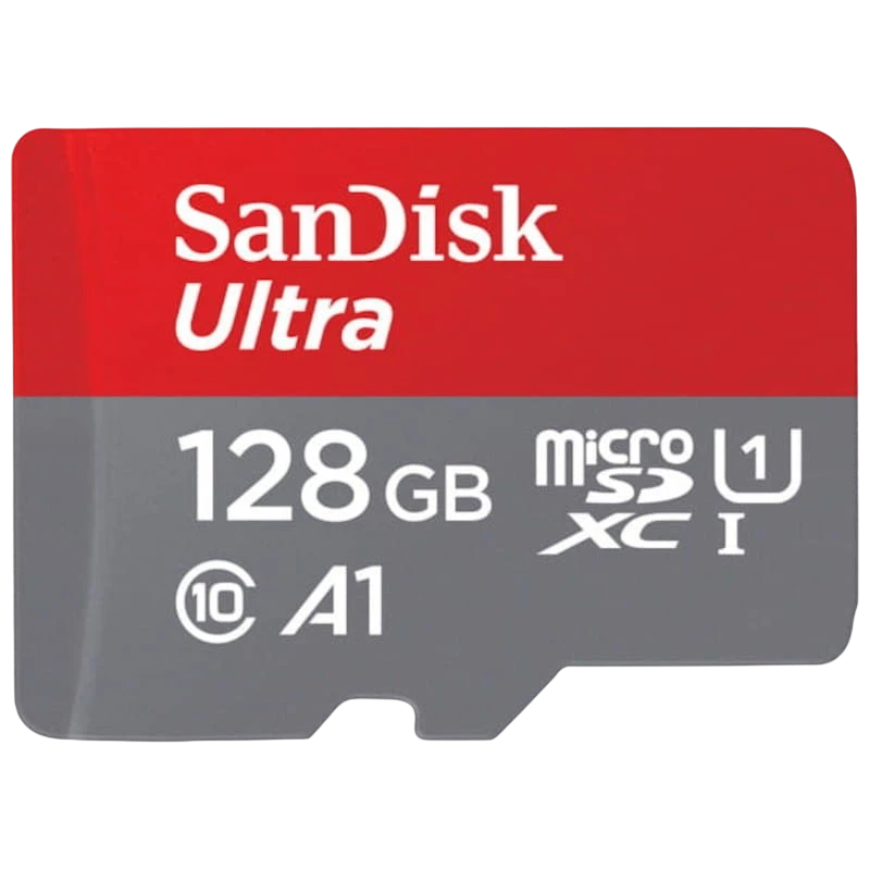 SanDisk Ultra 128GB 100MB/s Classe 10 Carte microSD + Adaptateur