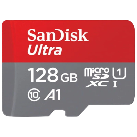 SanDisk Ultra 128GB 100MB/s Classe 10 Carte microSD + Adaptateur