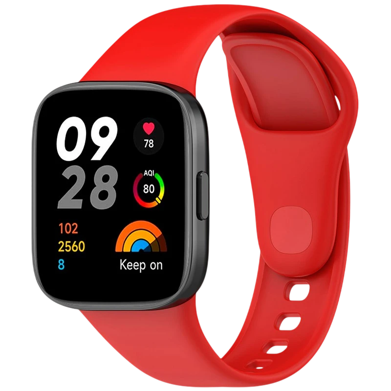 Bracelet en silicone Xiaomi Redmi Watch 3 Rouge