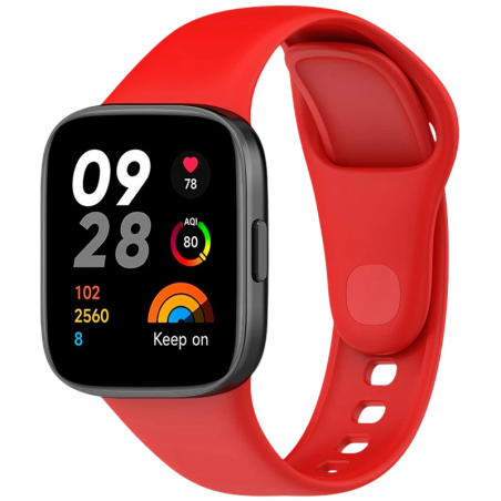 Bracelet en silicone Xiaomi Redmi Watch 3 Rouge