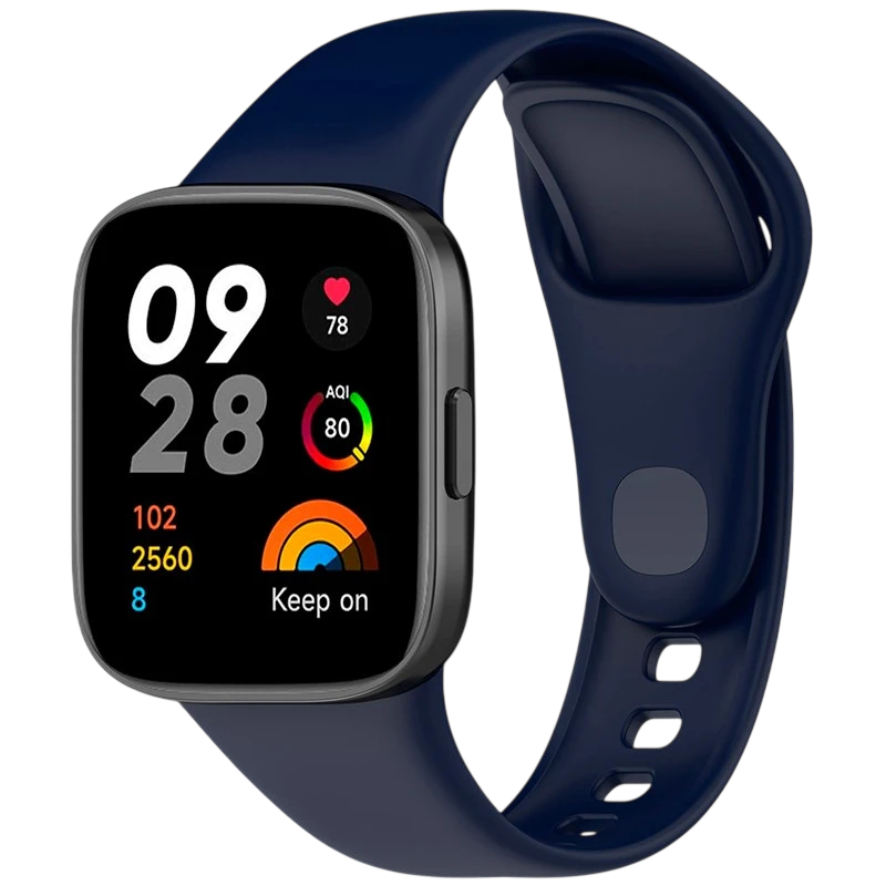 Bracelet en silicone Xiaomi Redmi Watch 3 Bleu foncé