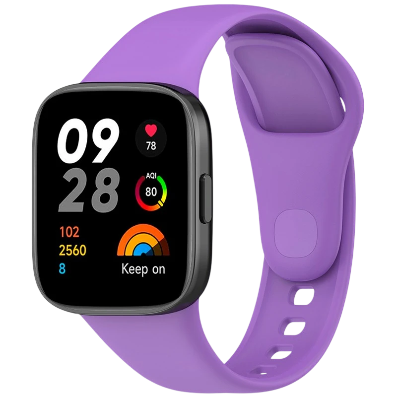 Bracelet en silicone Xiaomi Redmi Watch 3 Pourpre