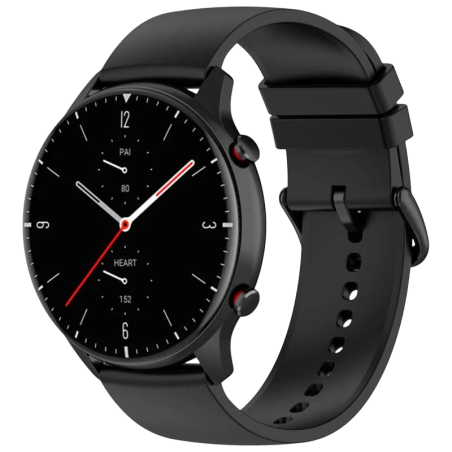 Bracelet en silicone Universal 22mm Noir pour para Smartwatch Xiaomi/Amazfit/Samsung/Huawei/Realme/Ticwatch