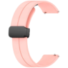 Bracelet Universal Fermoir Magnétique 22mm Rose pour Smartwatch Xiaomi/Amazfit/Samsung/Huawei/Realme/Ticwatch