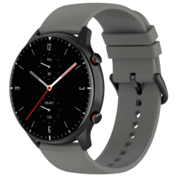 Bracelet en silicone Universal 22mm Gris pour Smartwatch Xiaomi/Amazfit/Samsung/Huawei/Realme/Ticwatch
