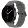 Bracelet en silicone Universal 22mm Gris pour Smartwatch Xiaomi/Amazfit/Samsung/Huawei/Realme/Ticwatch