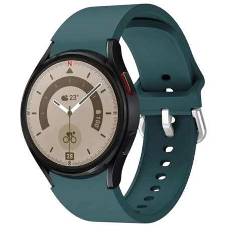 Bracelet en silicone Samsung Galaxy Watch 4/5/6 Vert Foncé
