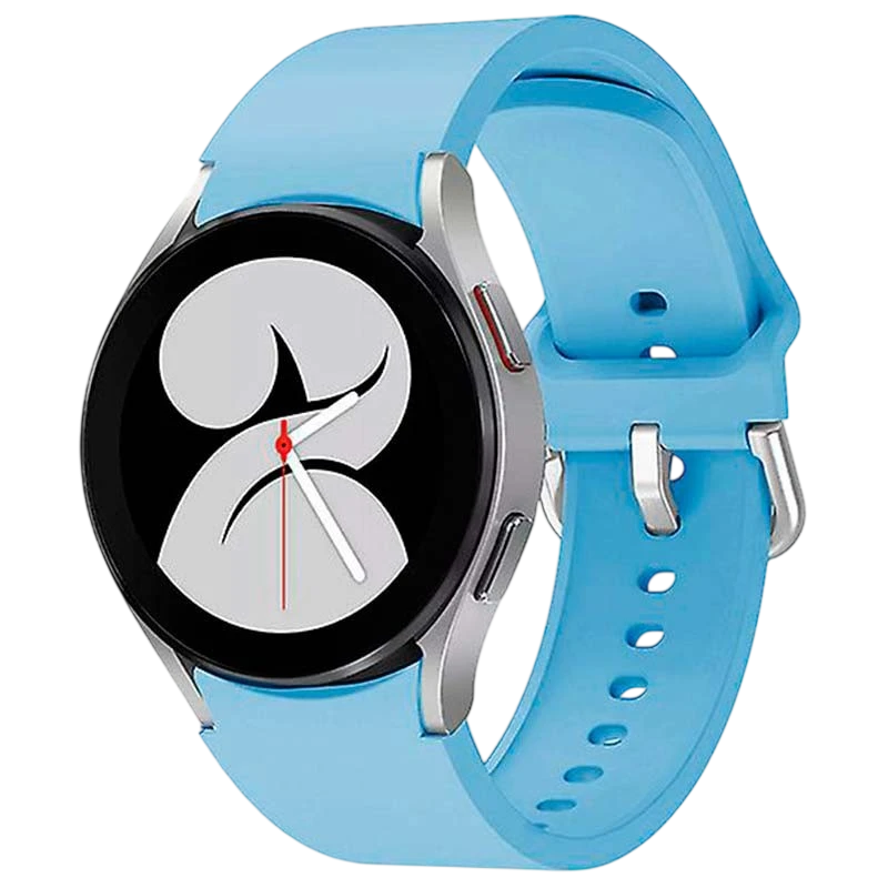 Bracelet en silicone Samsung Galaxy Watch 4/5/6 Bleu Clair