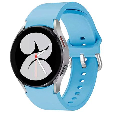 Bracelet en silicone Samsung Galaxy Watch 4/5/6 Bleu Clair