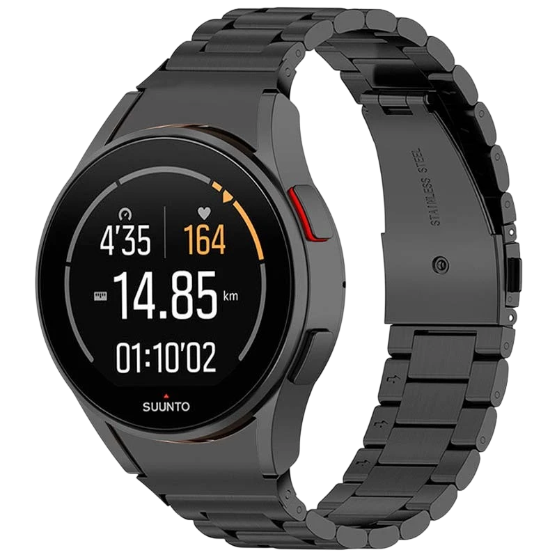 Bracelet Métal Maillons Samsung Galaxy Watch 4/5/6 Noir