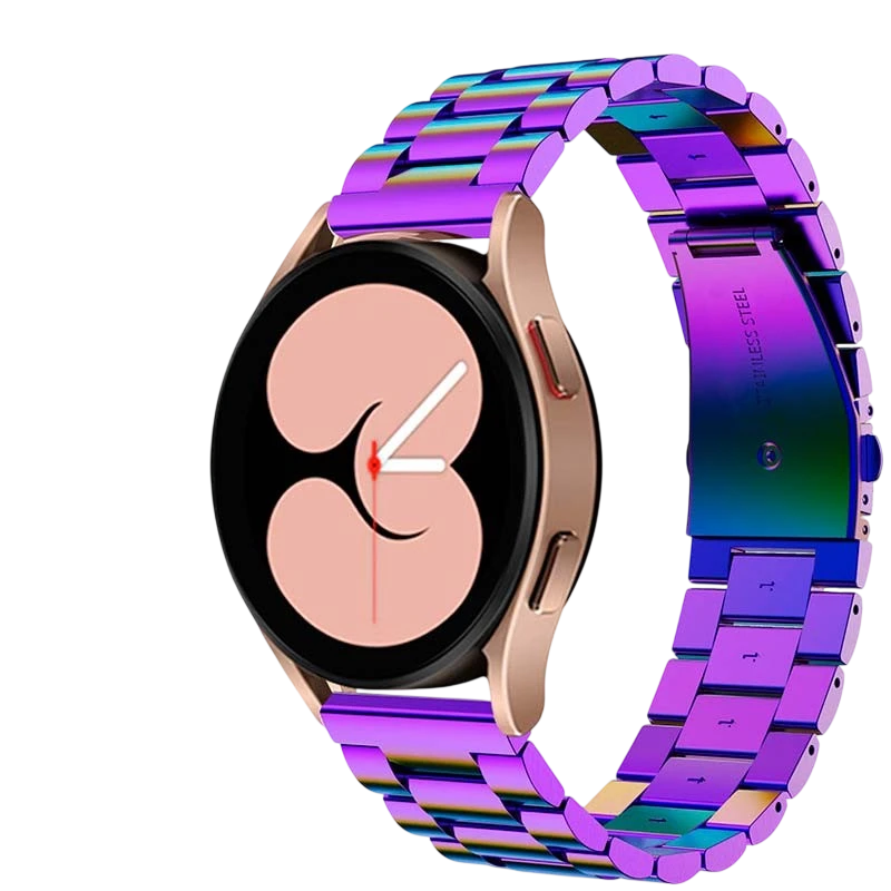 Bracelet Métal Maillons Samsung Galaxy Watch 4/5/6 Multicolore