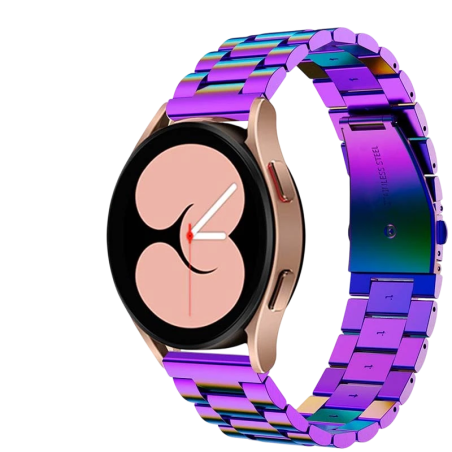 Bracelet Métal Maillons Samsung Galaxy Watch 4/5/6 Multicolore