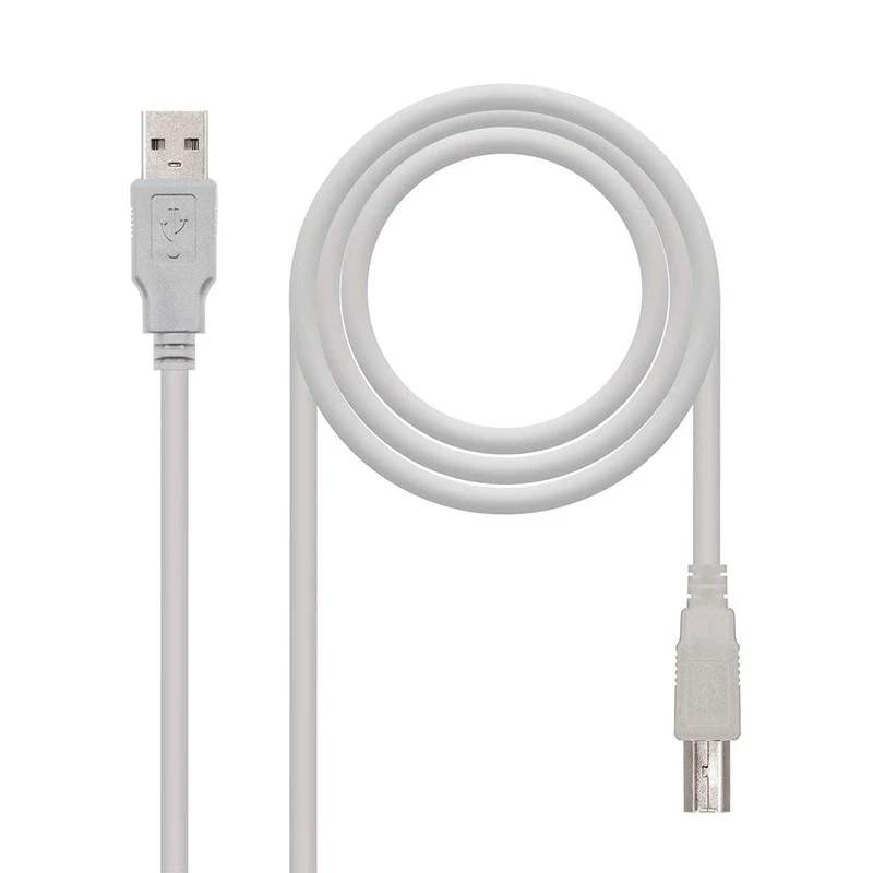 Nanocable - Câble USB 2.0 Imprimante 3M Beige
