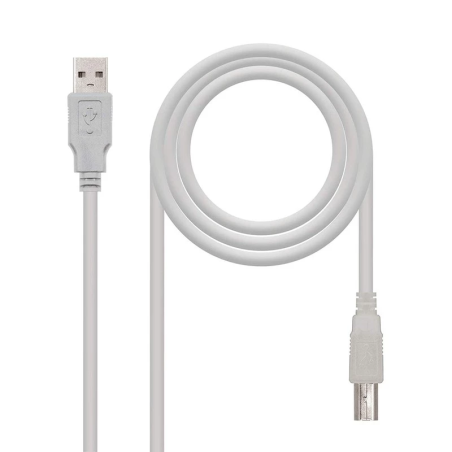 Nanocable - Câble USB 2.0 Imprimante 3M Beige