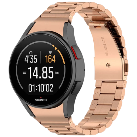 Bracelet Métal Maillons Samsung Galaxy Watch 4/5/6 Dorée Rose