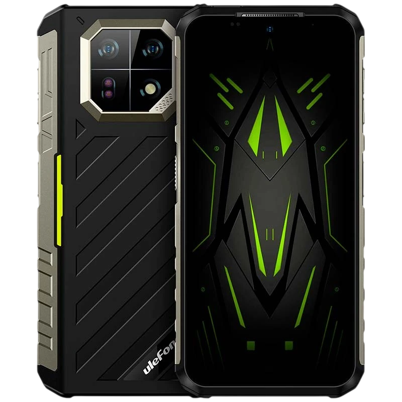 Ulefone Armor 22 8GB/256GB Vert Rugged IP68/IP69K 6,58 pouces IPS 120Hz 64MP 6600mAh 33W NFC