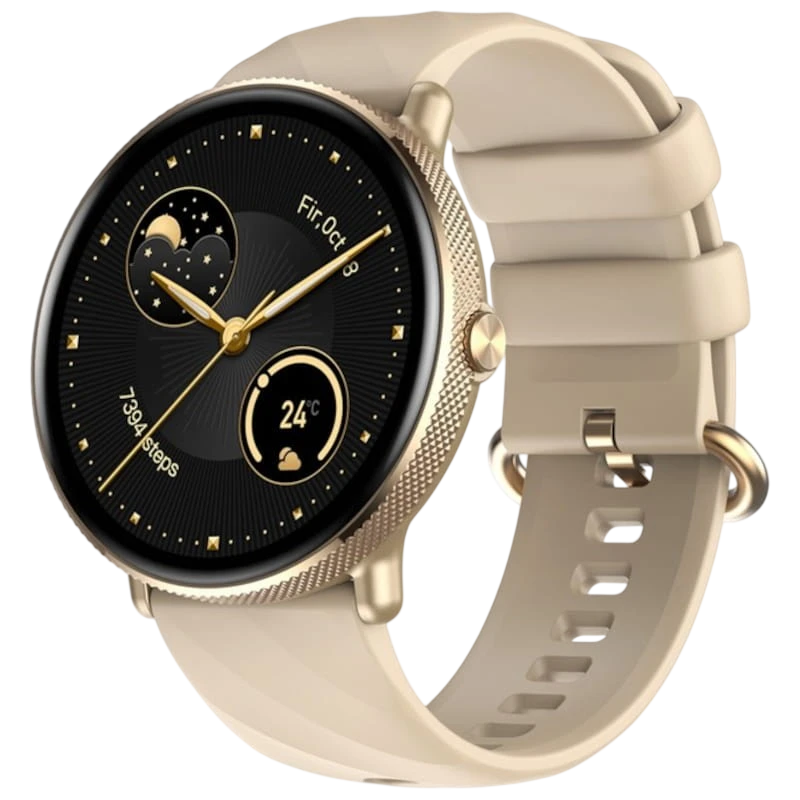 Zeblaze GTR 3 Pro Doré 1,43 pouces AMOLED 14 jours +100 sports IP68 Smartwatch