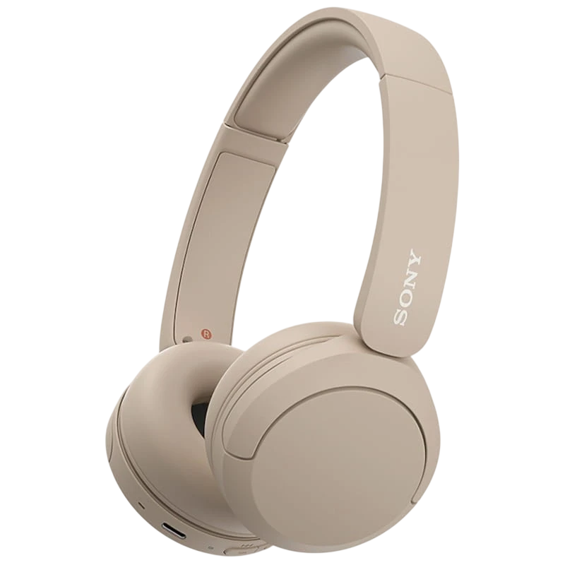 Sony WH-CH520 Crème Arceau Bluetooth 5.2 50h Multipoint Casque sans fil