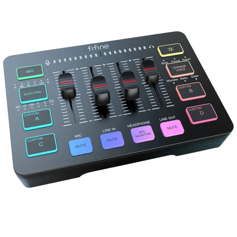 Fifine SC3 Noir - Mixeur audio