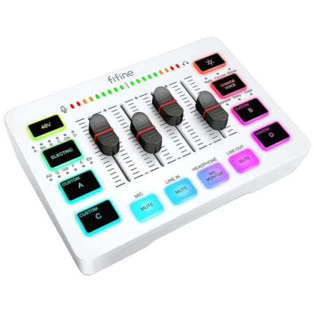 Fifine SC3 Blanc - Mixeur audio