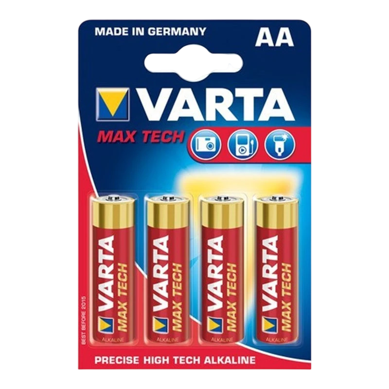 Pack 4x Batteries Varta AA Long Life Max Power LR06