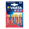 Pack 4x Batteries Varta AA Long Life Max Power LR06
