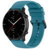 Bracelet en silicone Universal 22mm Bleu pour Smartwatch Xiaomi/Amazfit/Samsung/Huawei/Realme/Ticwatch