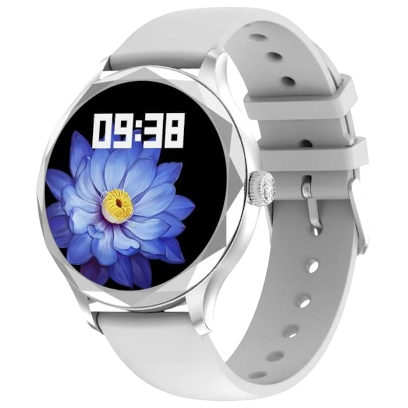 DT NO.1 DT Diamond Argent 1,3 pouces 4 jours Montre connectée