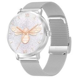 DT NO.1 DT S Argent Bracelet métallique 1,3 pouces AMOLED 5 jours +150 sports IP68 Smartwatch