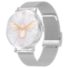 DT NO.1 DT S Argent Bracelet métallique 1,3 pouces AMOLED 5 jours +150 sports IP68 Smartwatch