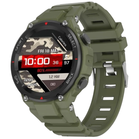 DT NO.1 DT5 Vert 1,45 pouces AMOLED GPS 14 jours +150 sports IP68 Smartwatch