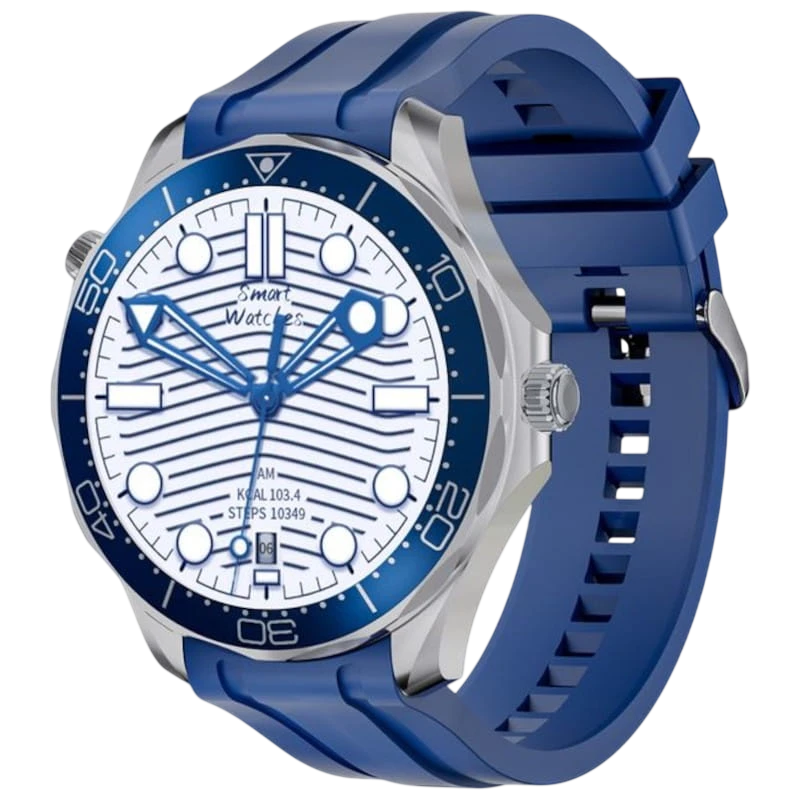 DT NO.1 HD35 Bleu 1,52 pouces IPS NFC 7 jours +150 sports IP68 Smartwatch