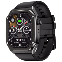 DT NO.1 HD40 Noir 1,96 pouces AMOLED GPS NFC 7 jours IP68 Smartwatch